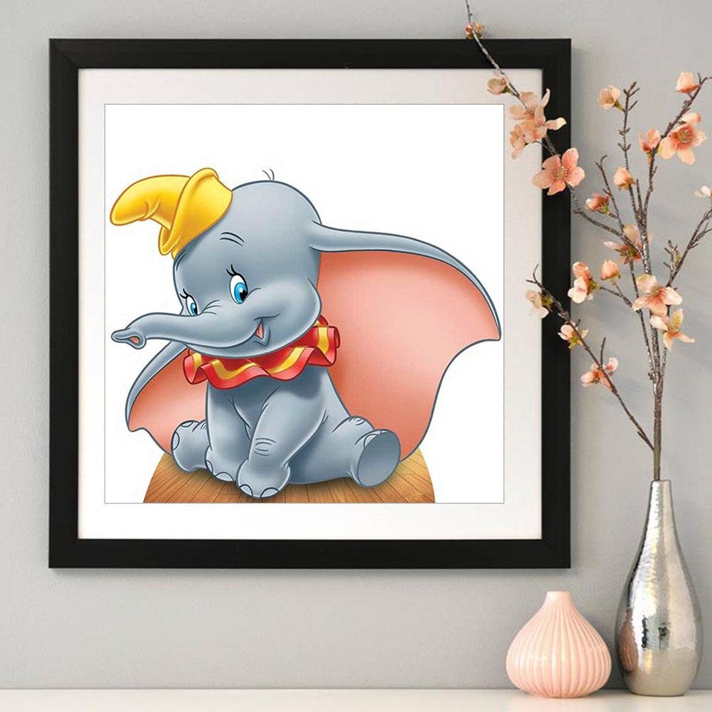 Diamond Painting - Full Round - Cartoon Elephant