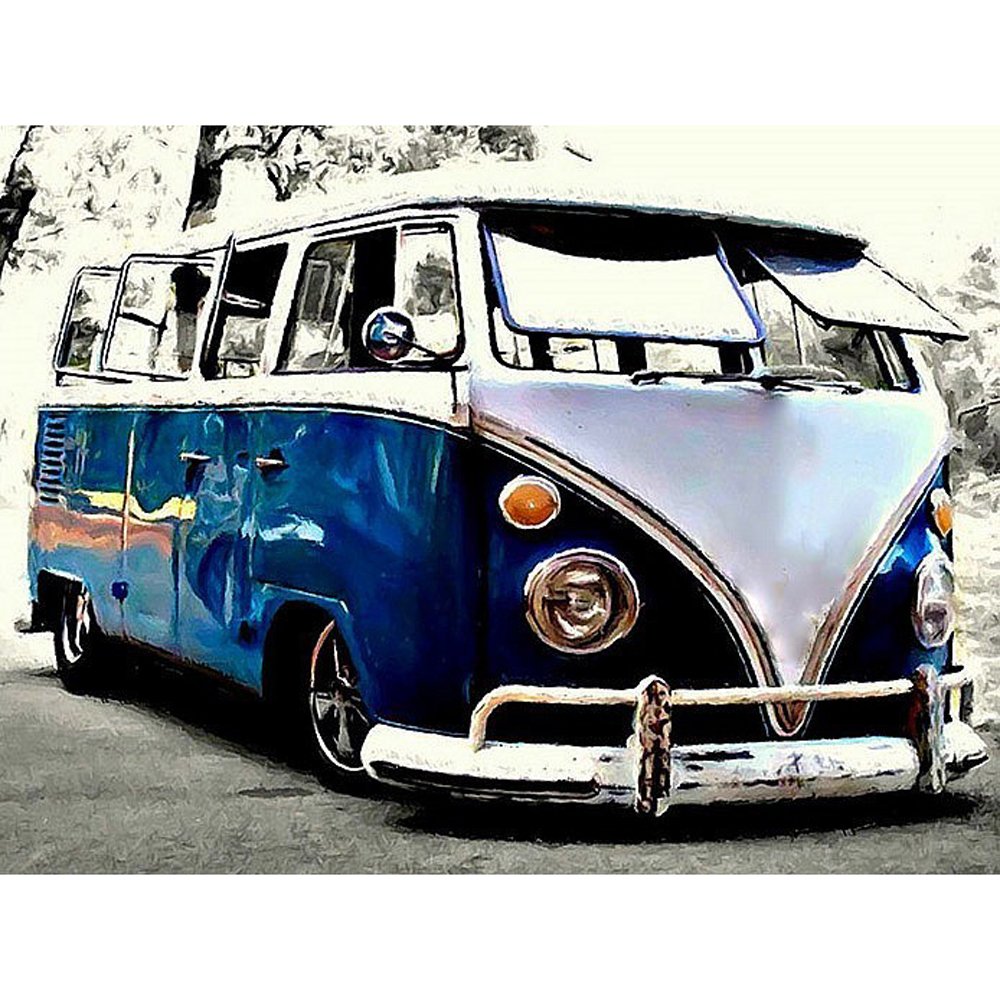 Diamond Paintings Art Full Drill Bus