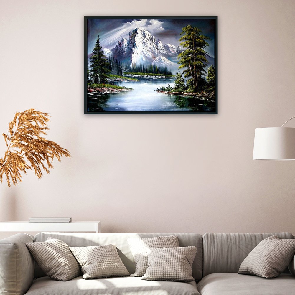 11CT Stamped Cross Stitch - Mountain(50*40CM)