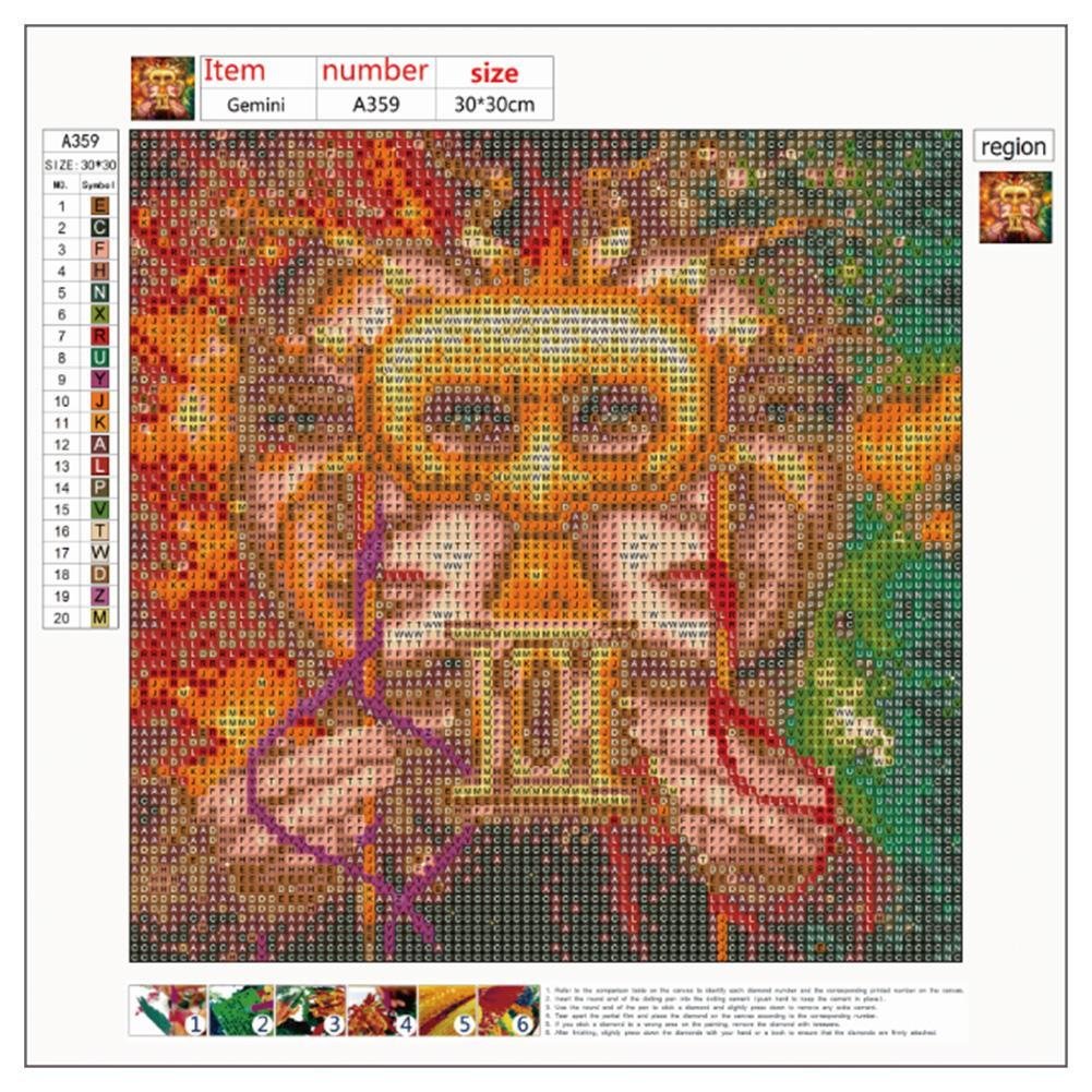 Diamond Painting - Full Round - Gemini