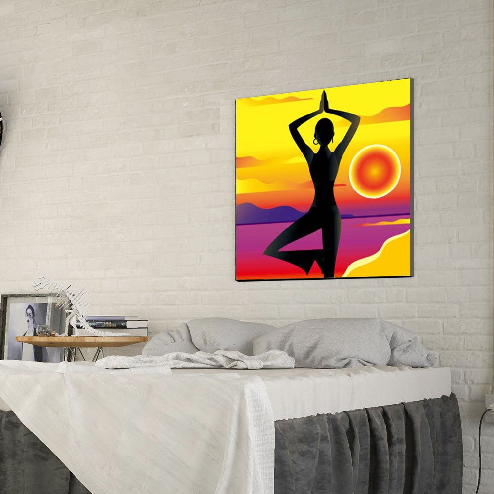Diamond Painting - Full Round - Yoga Woman