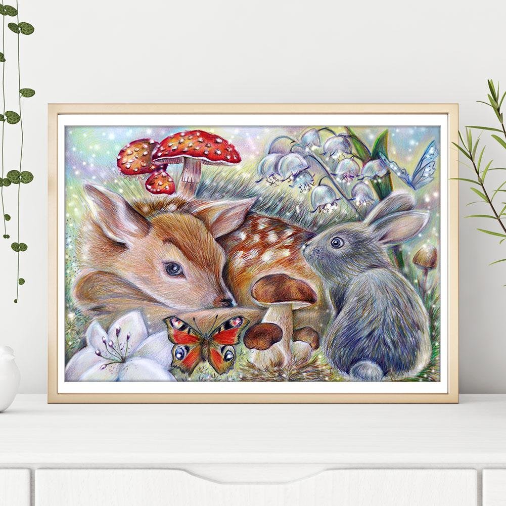 Pintura Diamante - Rodada Completa - Animal Fofo C