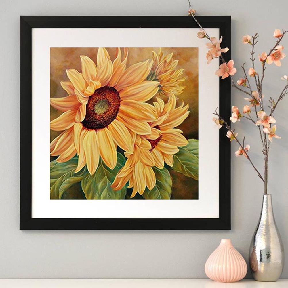 Diamond Painting - Full Round - Sunflower A