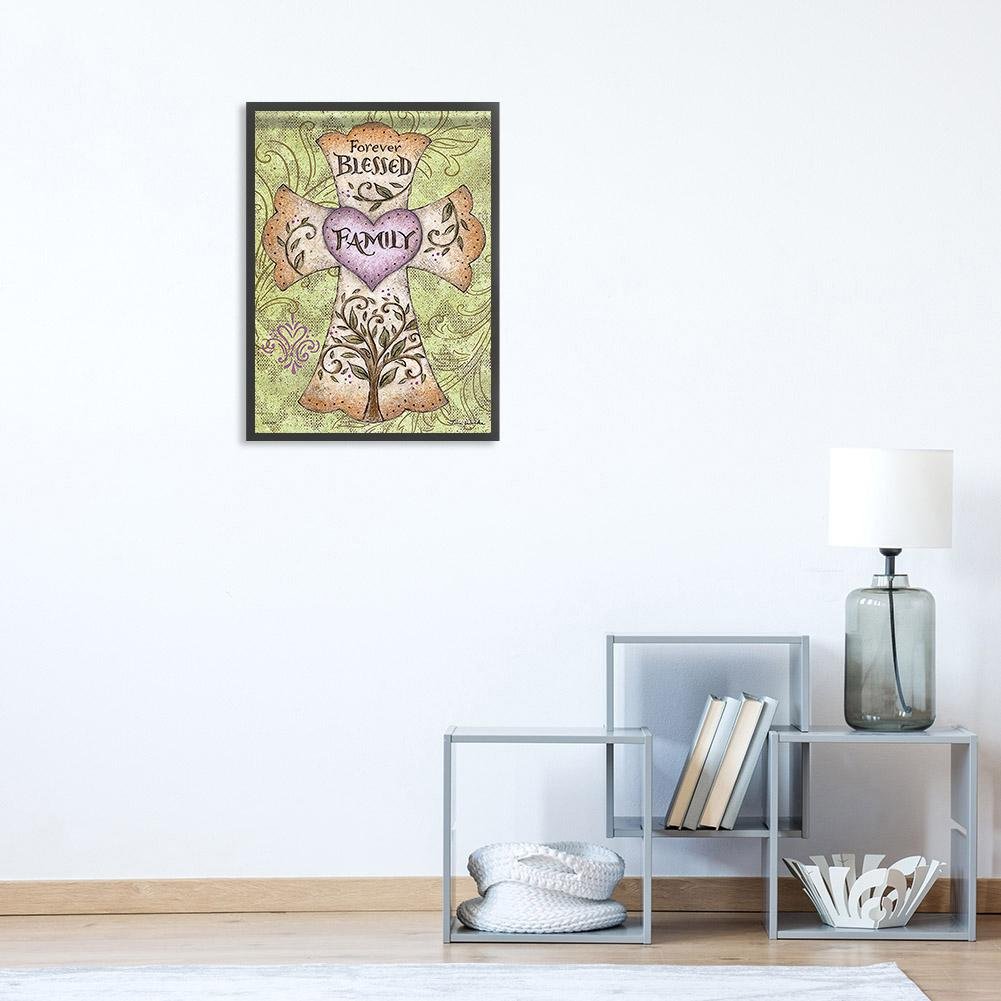 Pintura Diamante - Rodada Completa - Amor e Cruz 1