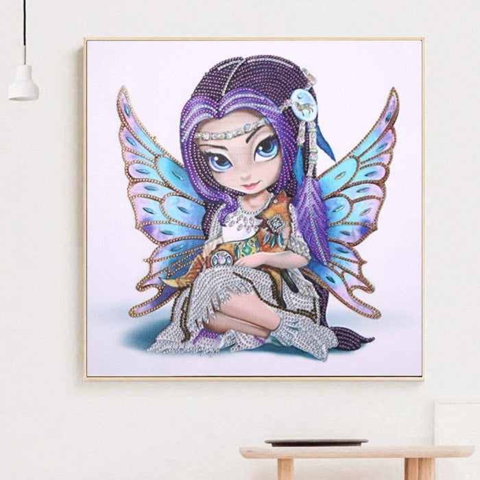 40*40cm Fairy Girl 5d diy Crystal Rhinestone Diamond Painting Kits
