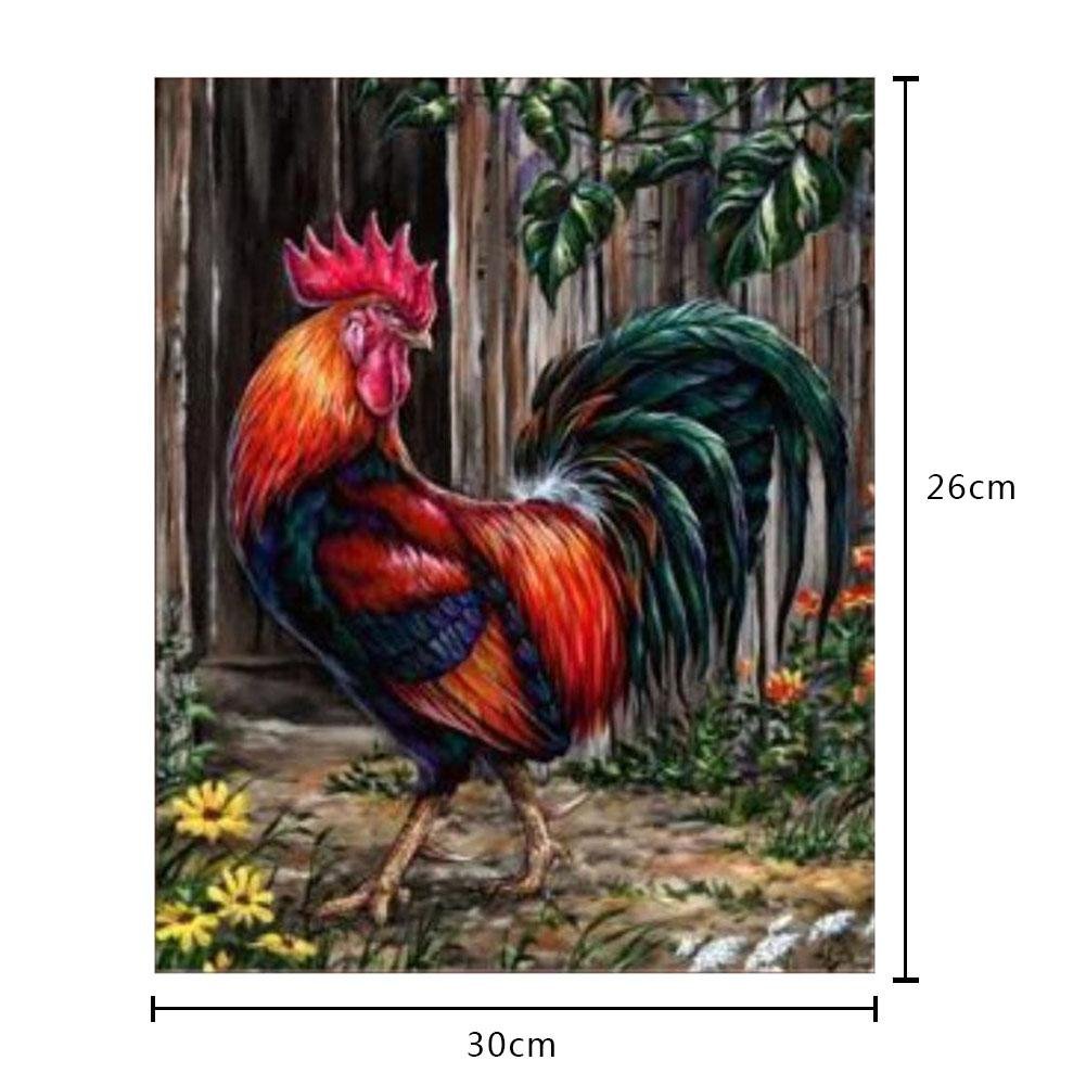 Pintura Diamante - Rodada Parcial - Galo De Bom Humor