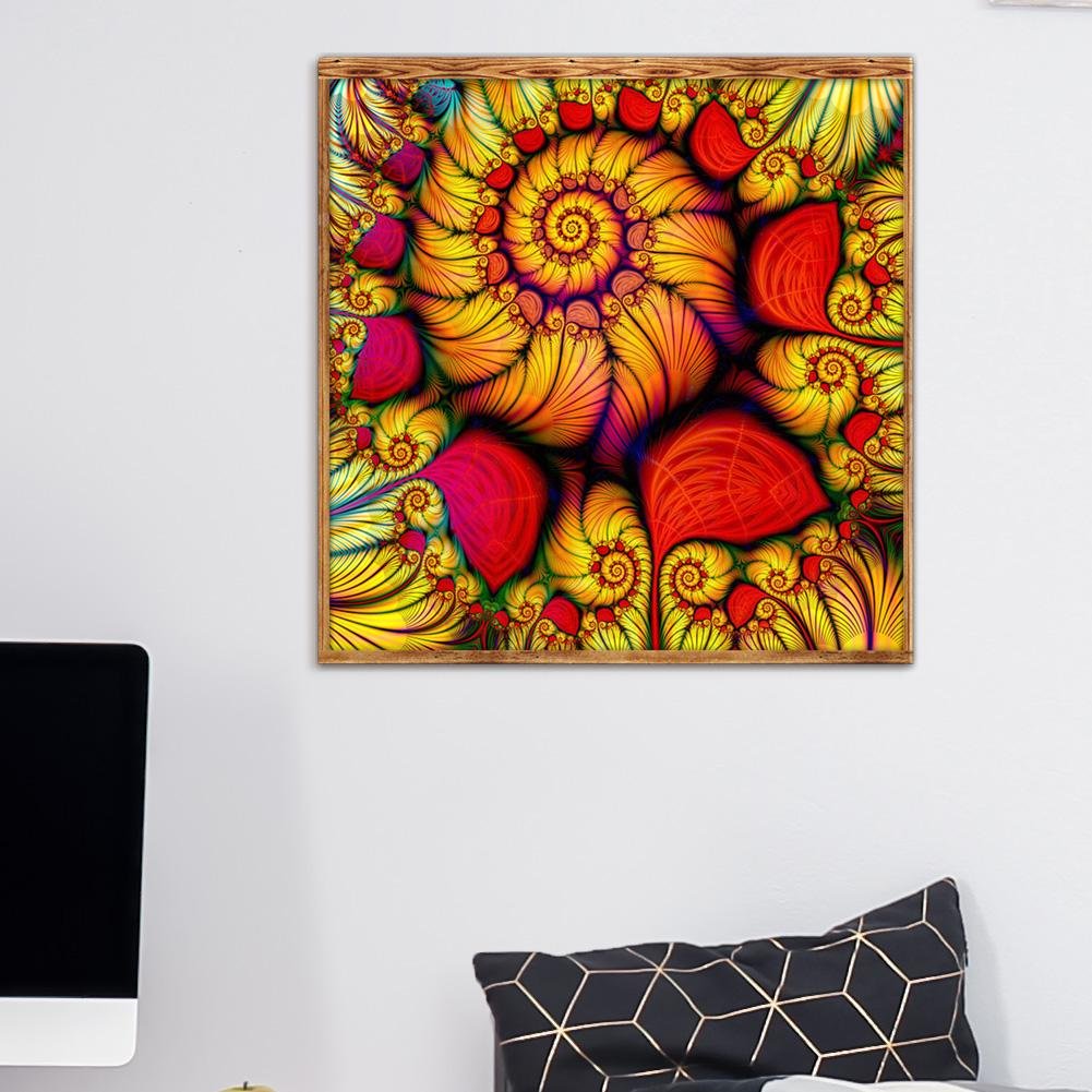 Diamond Painting - Full Round - Abstract Flower B