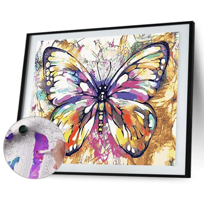 Paint By Number Home Decor Oil Painting Wall Art Craft Butterfly (40*50cm)