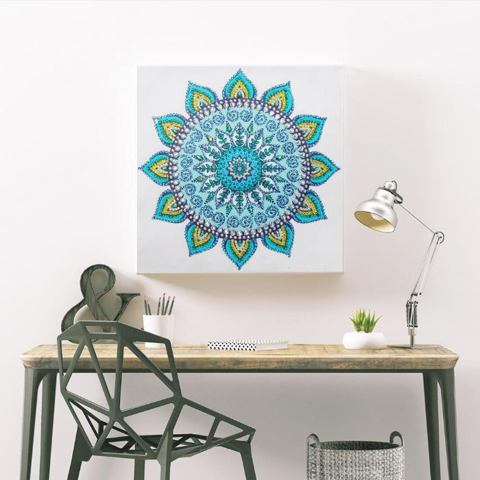 DIY 5D Crystal Rhinestone Diamond Painting Kit Mandala Flower Model: DZ288