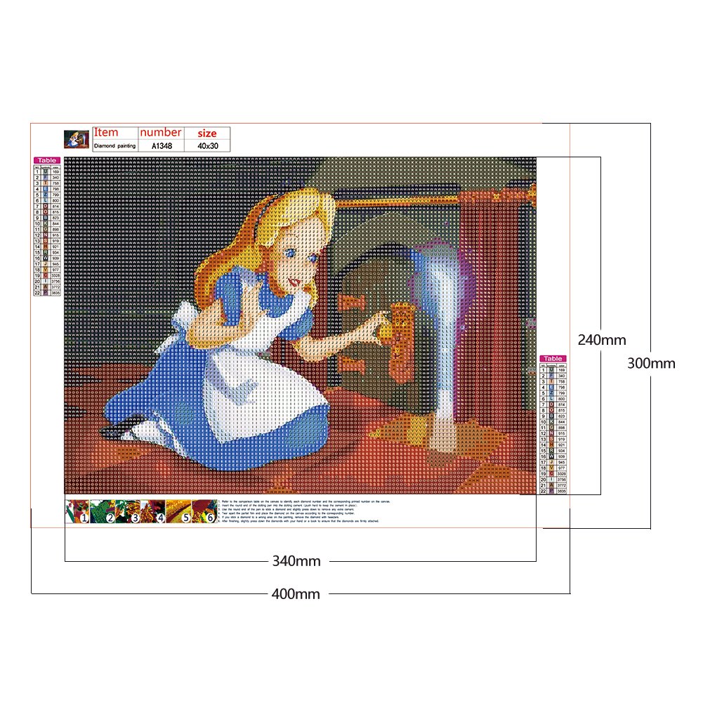 Diamond Painting - Full Round - Alice