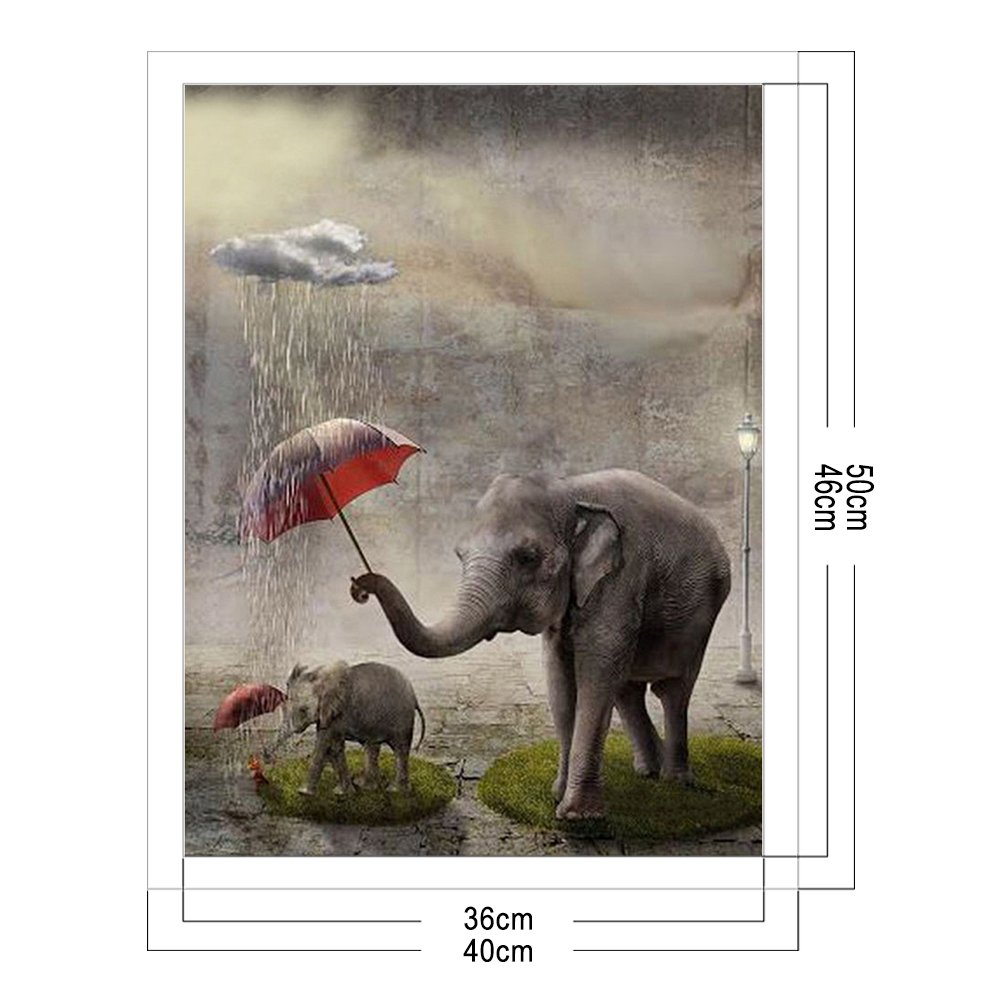 11ct Stamped Cross Stitch - Elephant (40*50cm)
