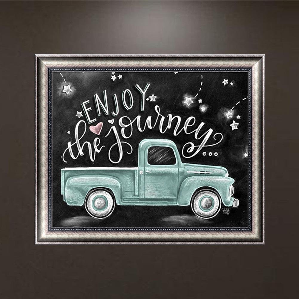 Pintura Diamante - Rodada Completa - Blackboard Green Car