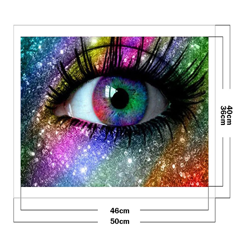 11ct Estampado Ponto Cruz - Olho (40*50cm)