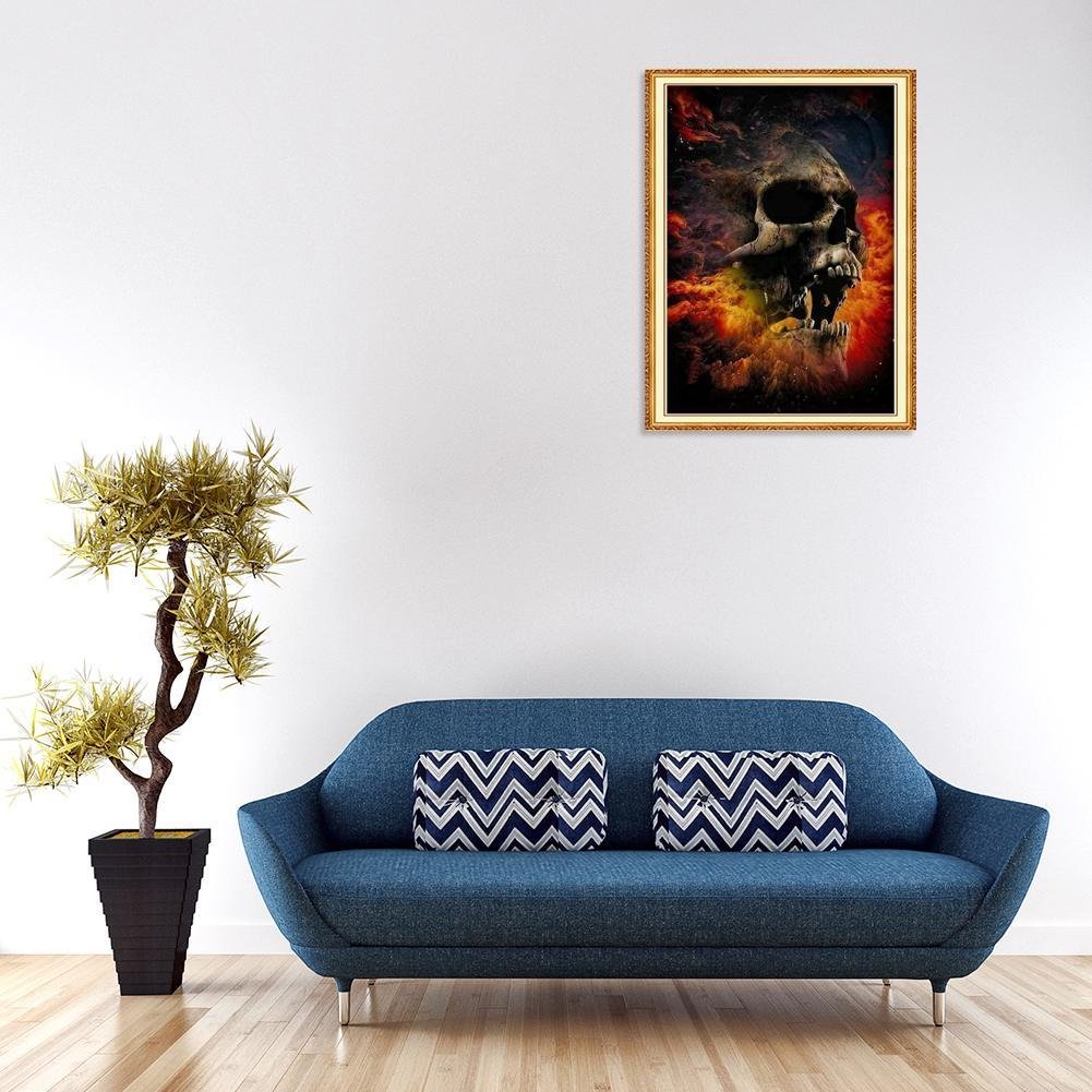 5D DIY Diamond Painting Kit - Full Round - Novelty Skull B