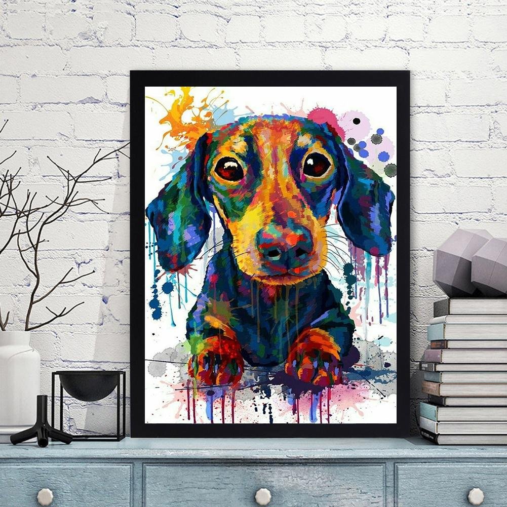 Diamond Painting - Full Round - Dog 17