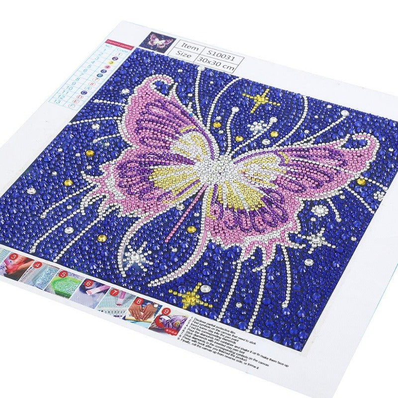 DIY 5D Crystal Rhinestone Diamond Painting Kit Butterfly 5D DIY Special Shaped Rhinestones