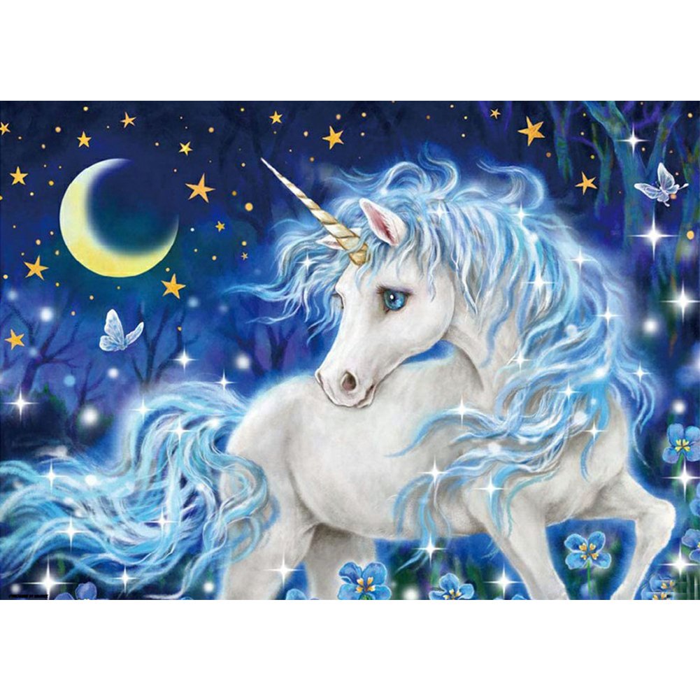 5D Diy Diamond Painting Kit Full Round Beads Horse