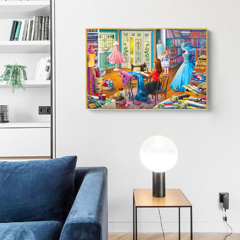 Diamond Painting - Full Round - Sewing Room