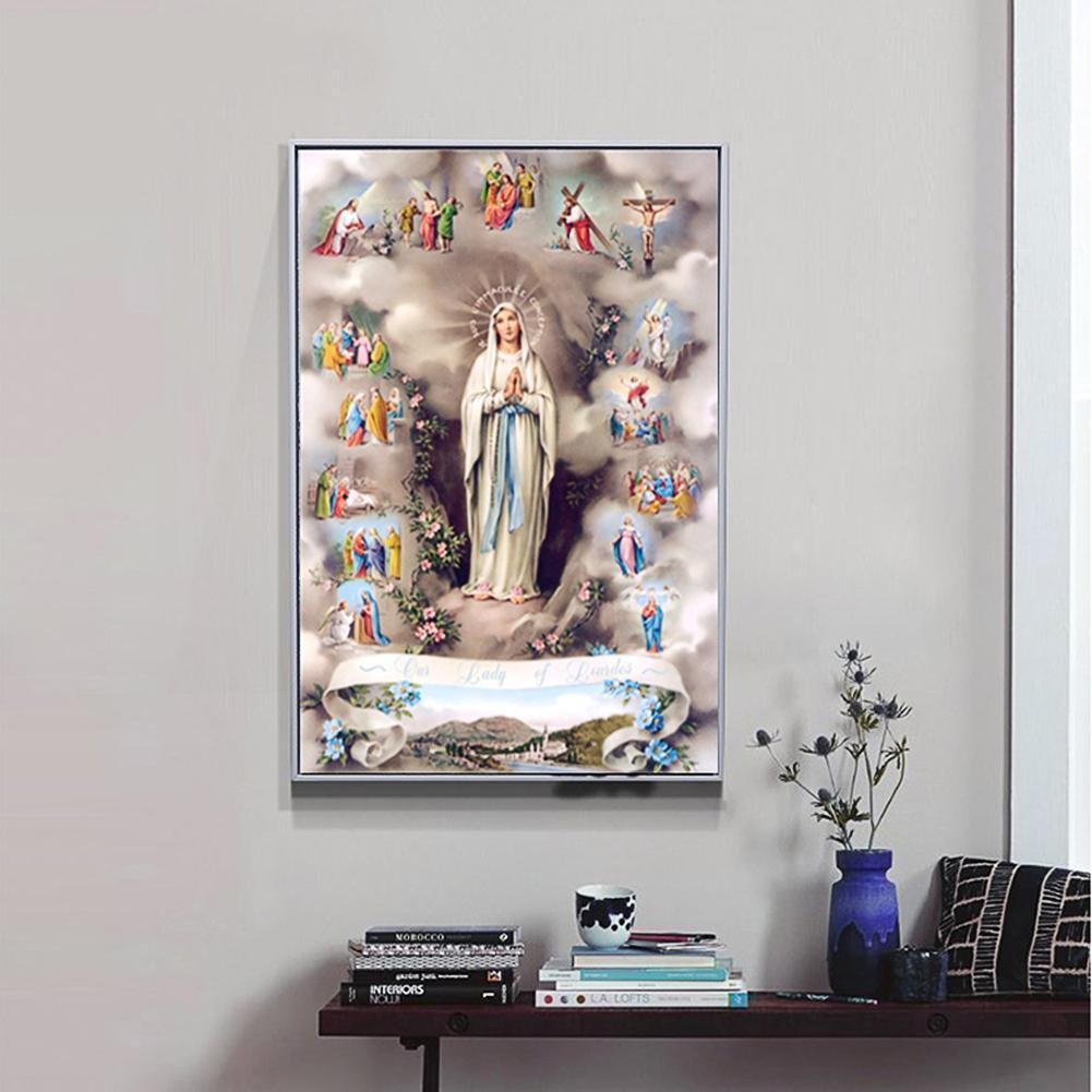 Pintura Diamante - Rodada Completa - Religião
