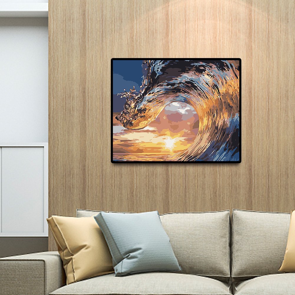 Paint By Number - Oil Painting - Sea Wave (40*30cm)