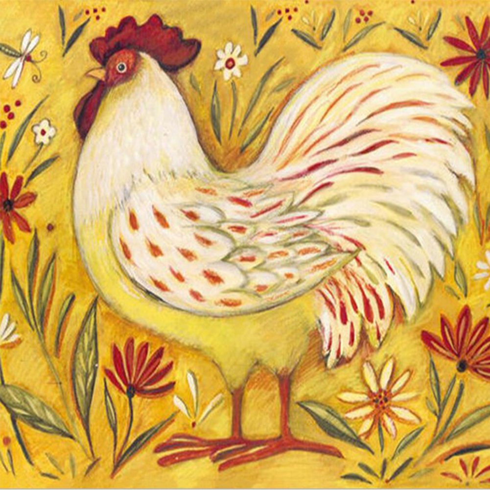 Diamond Painting - Full Round Chicken