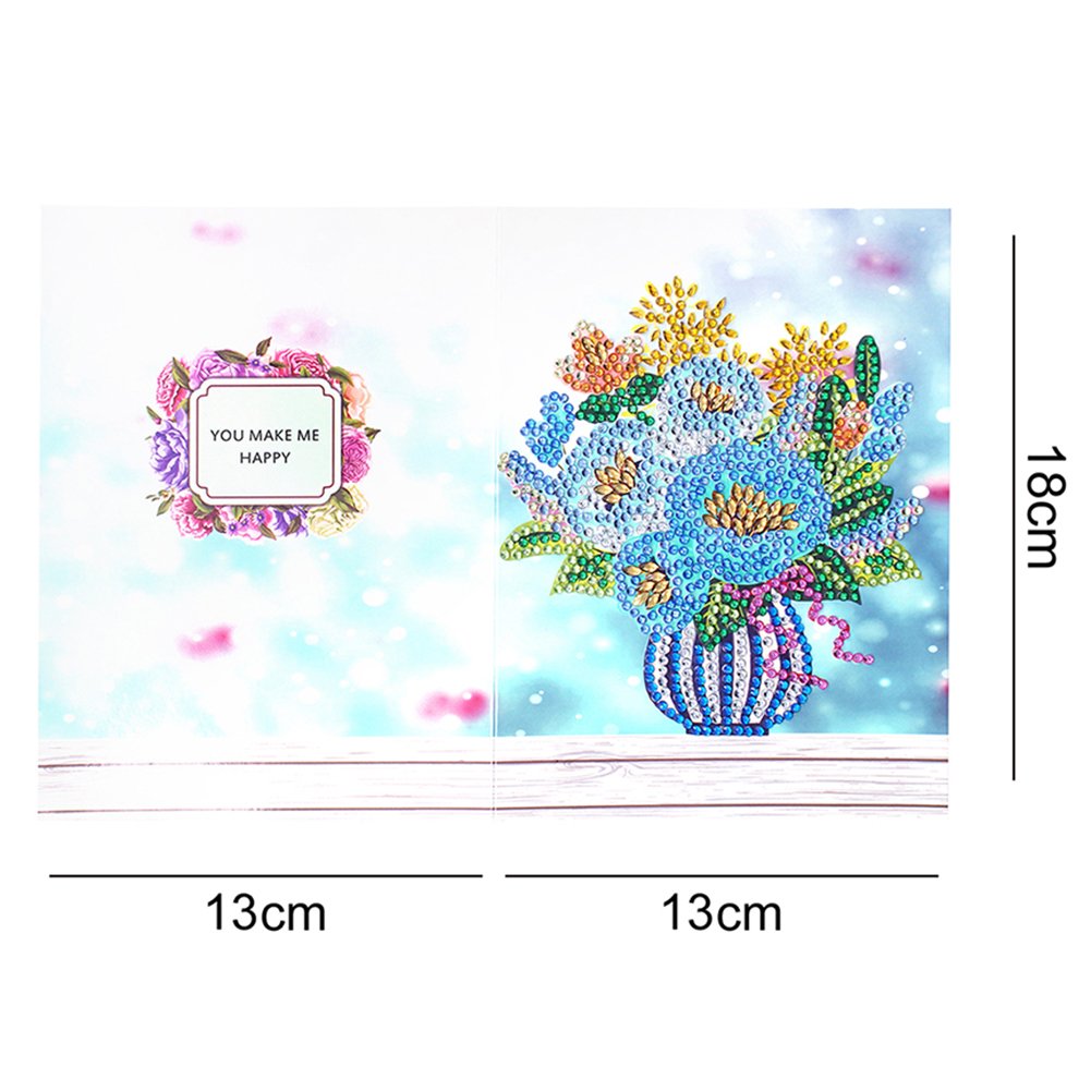 DIY Diamond Painting Greeting Card - Flower