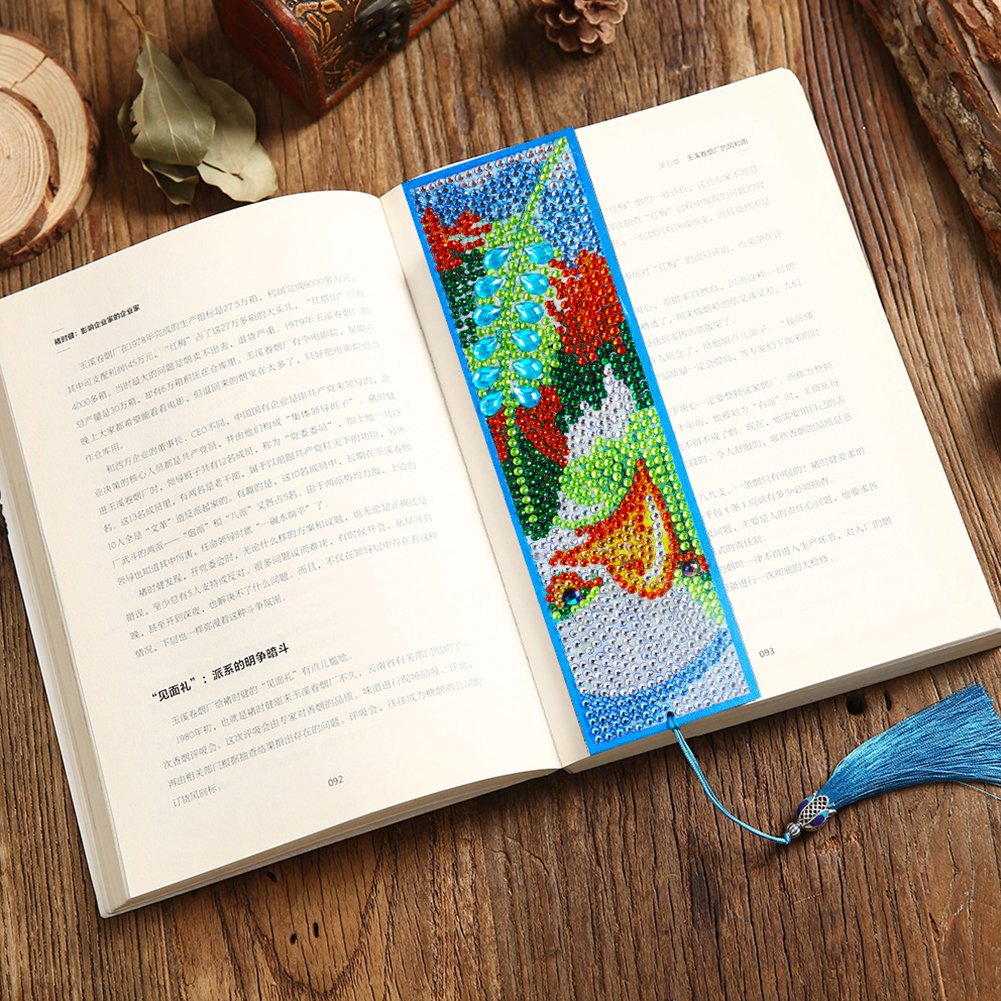 DIY Diamond Painting Bookmark with Tassel Eagle