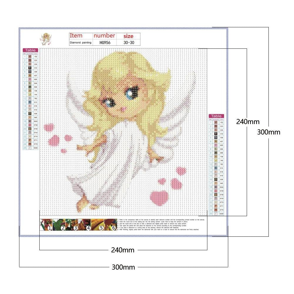 5D DIY Diamond Painting Kit - Full Round - Smile Angel
