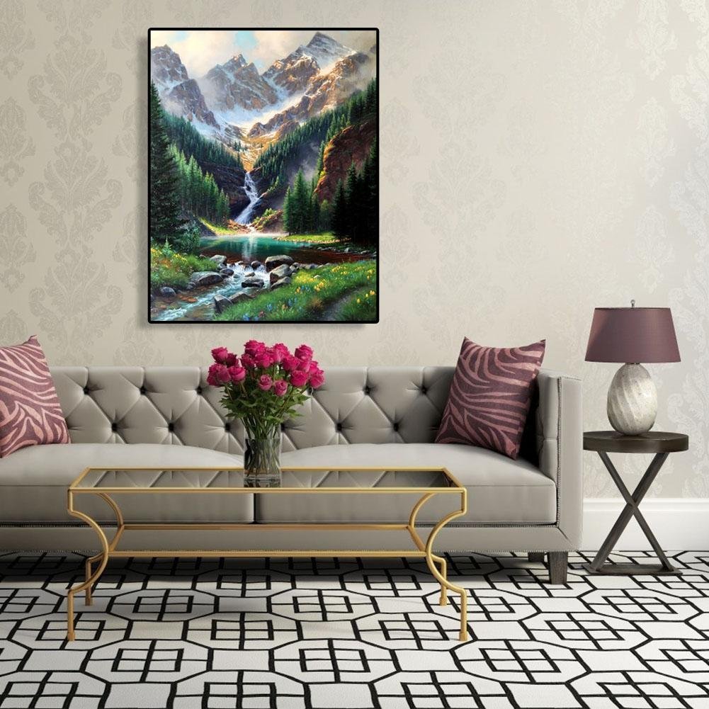 Paint By Number - Oil Painting - Snow Mountain (40*50cm)