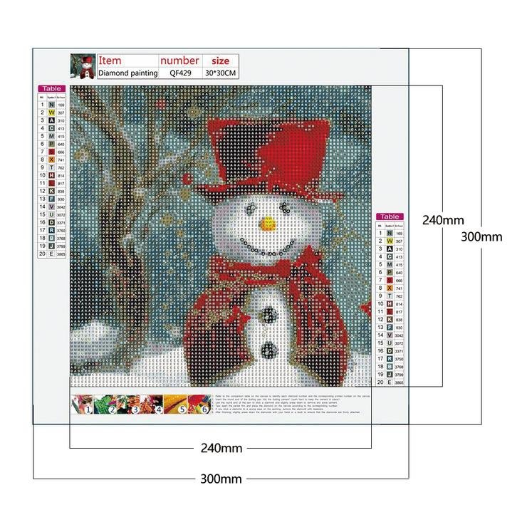 Diamond Painting - Full Round - Snowman A