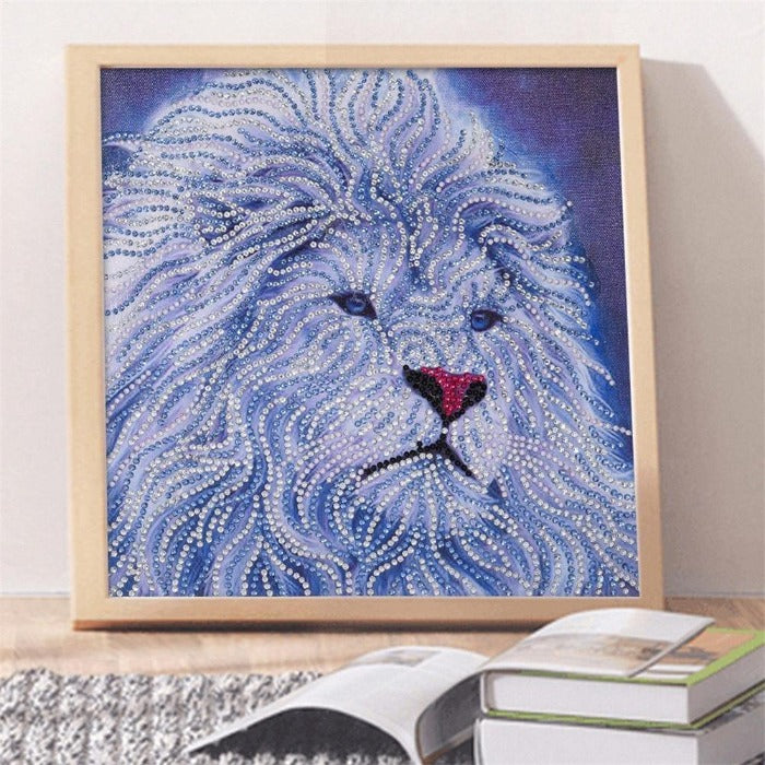 5D DIY Special Shaped Diamond Painting Kits Lion Home Wall Decor