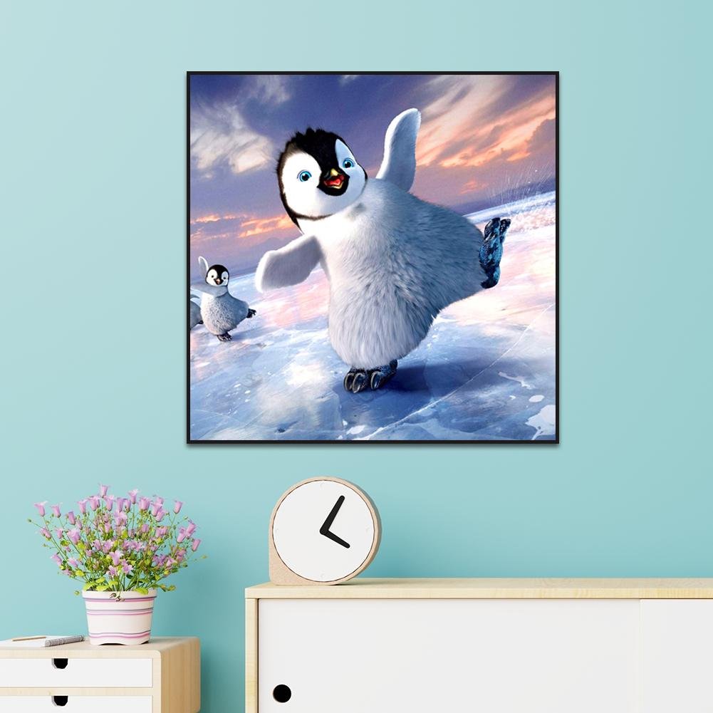 Diamond Painting - Full Round - Cute Penguin