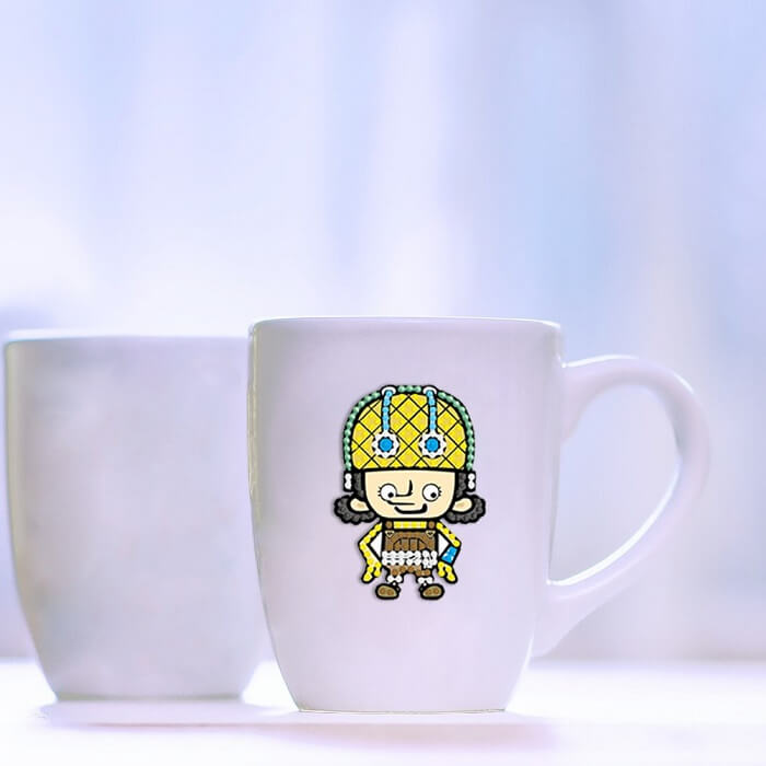 one piece Japanese cartoon diamond painting sticker on cup