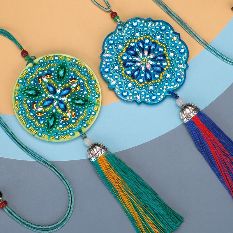 DIY Special Shaped Diamond Painting Lucky Hanging Pendant With Tassel