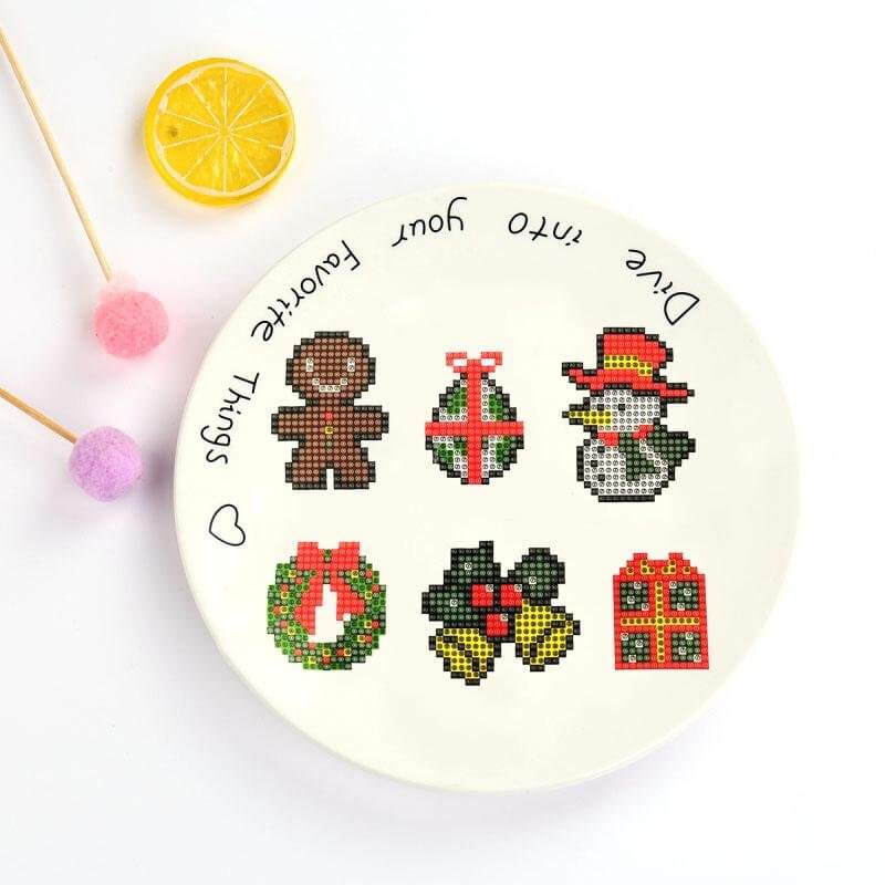 diy round drill diamond painting Christmas stickers