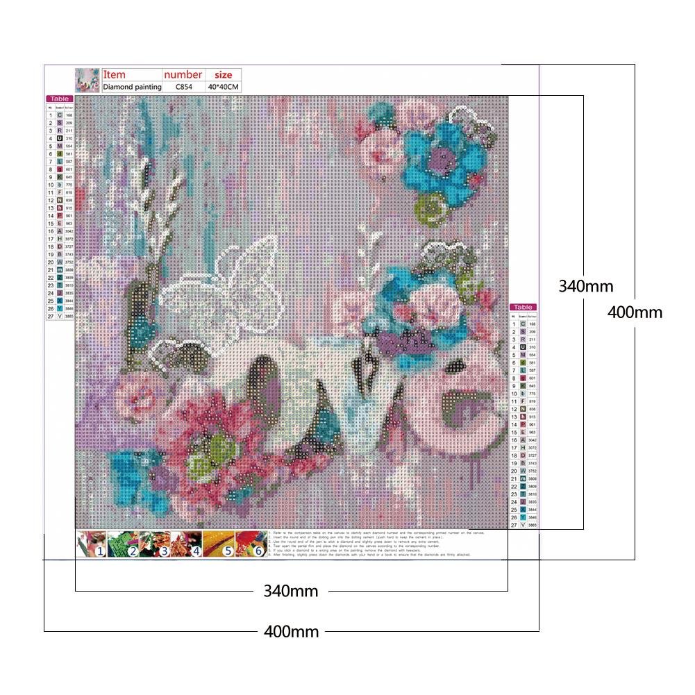 Diamond Painting - Full Round - Sweet Love (40*40cm)