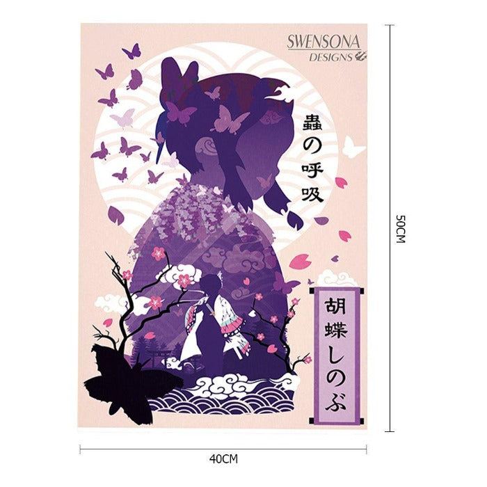 Paint By Number Wall Art Posters Oil Painting Anime Character