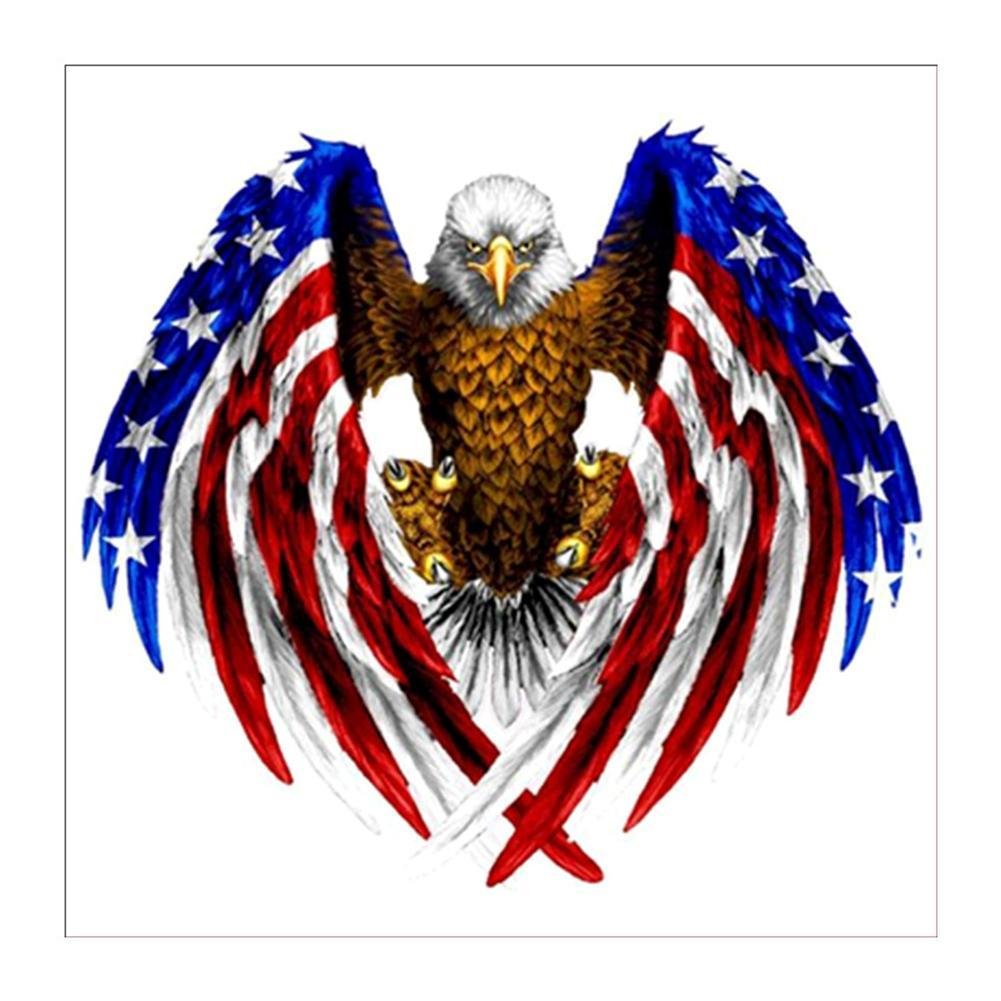 Diamond Painting Partial Round Eagle Flag Wing