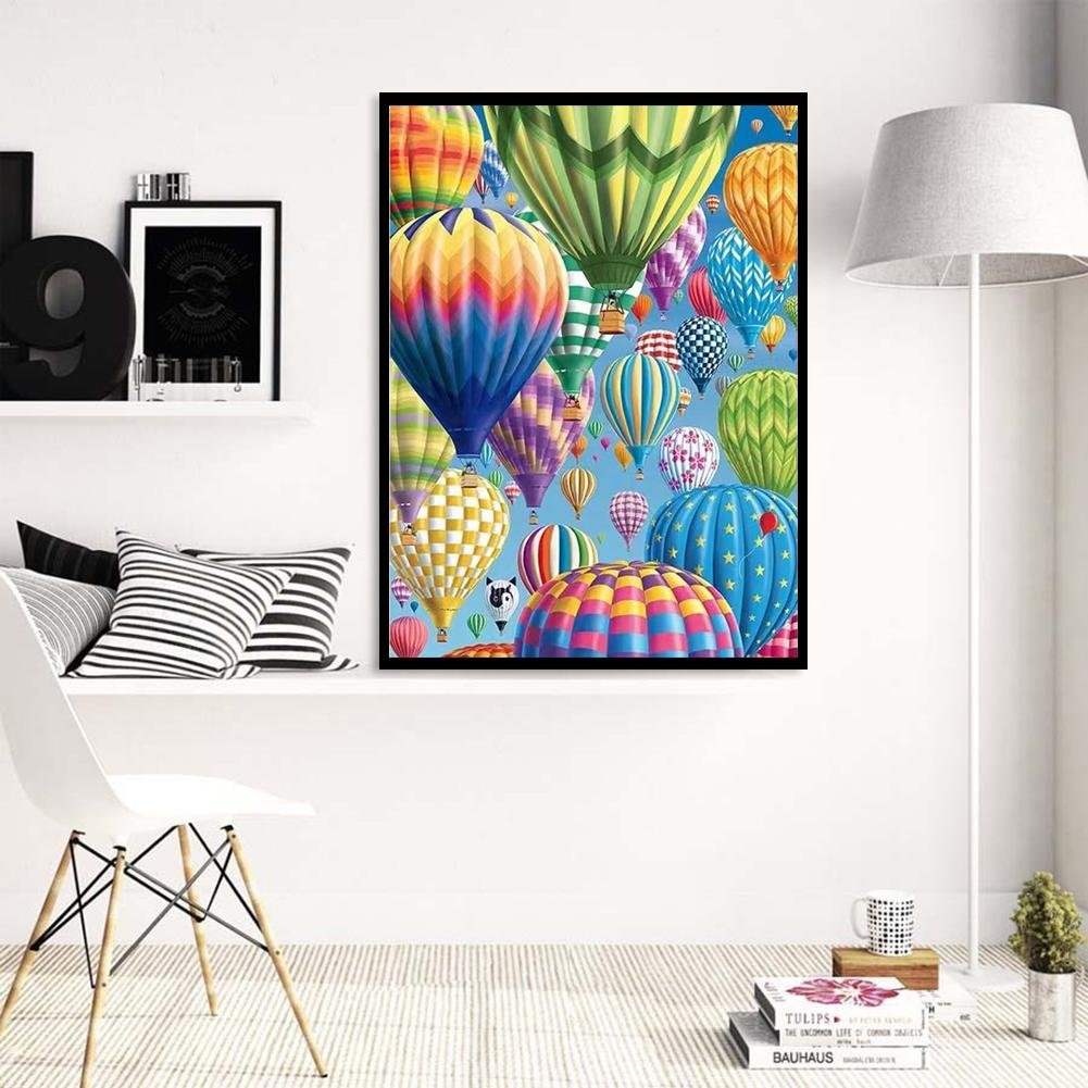 Pintura Diamante - Rodada Completa - Balão de Ar Quente A