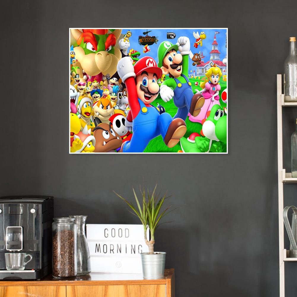Diamond Painting - Full Round - Super Mario