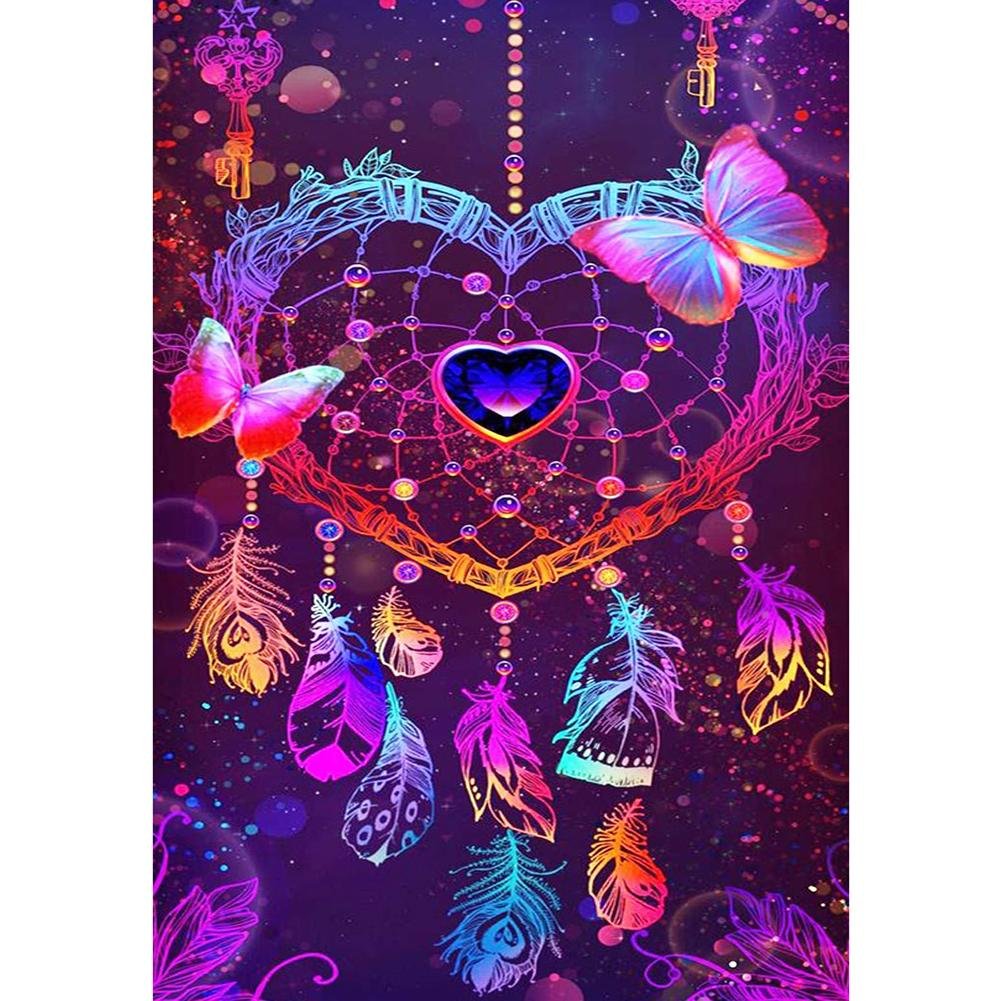 5D Diy Diamond Painting Kit Full Round Beads Dream Catcher
