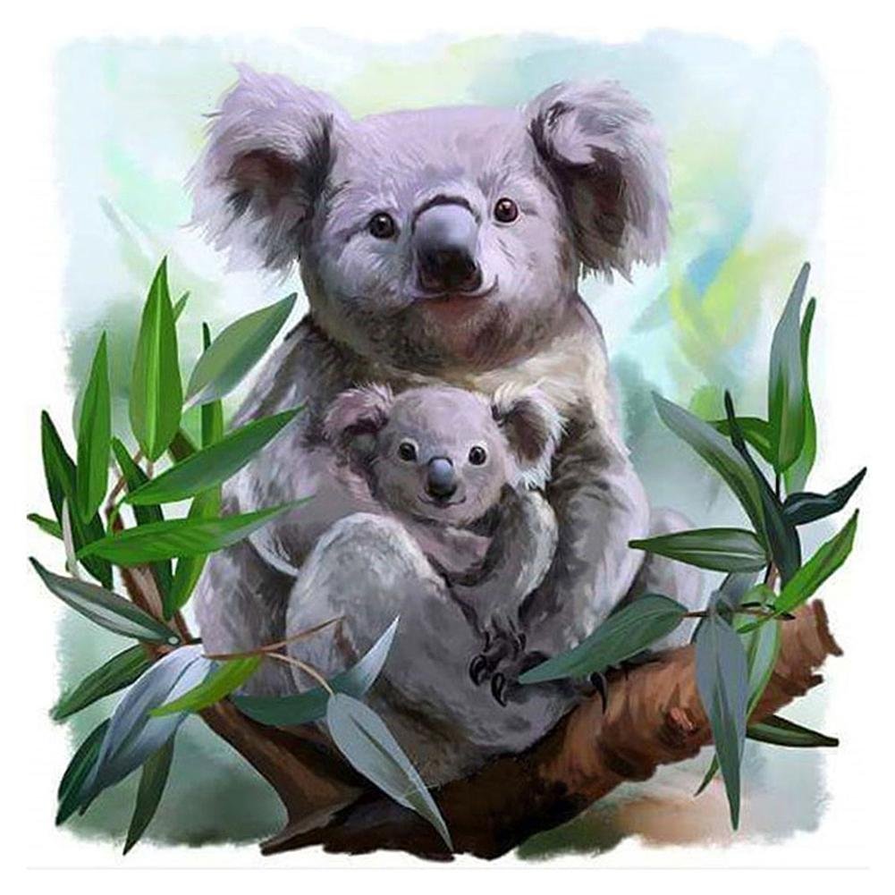 5D Diy Diamond Painting Kit Full Round Beads Koala