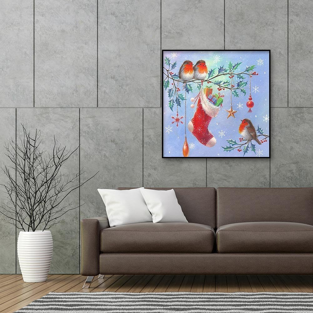 Diamond Painting - Full Round - Christmas Bird
