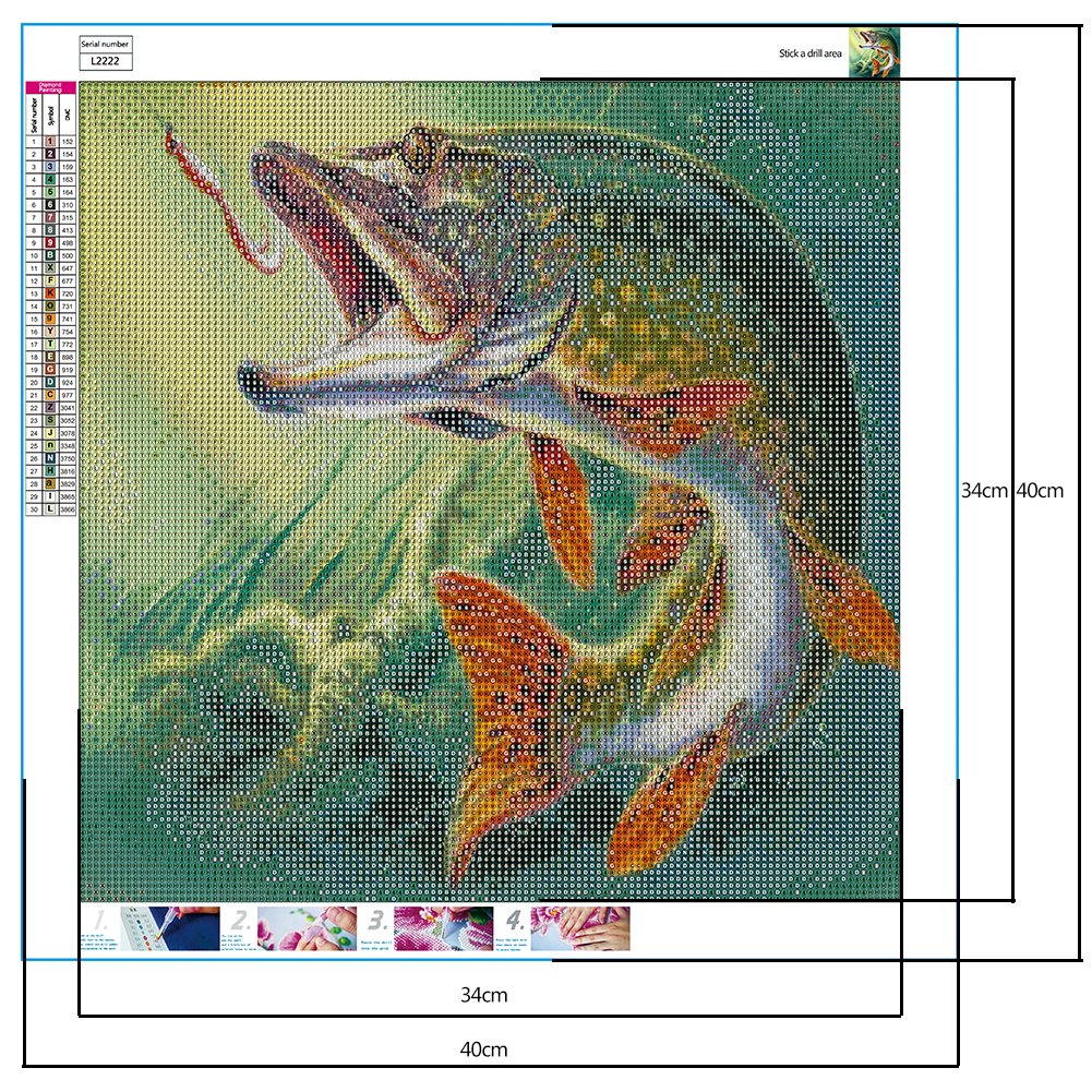 Diamond Painting - Full Round - Fish (40*40cm)