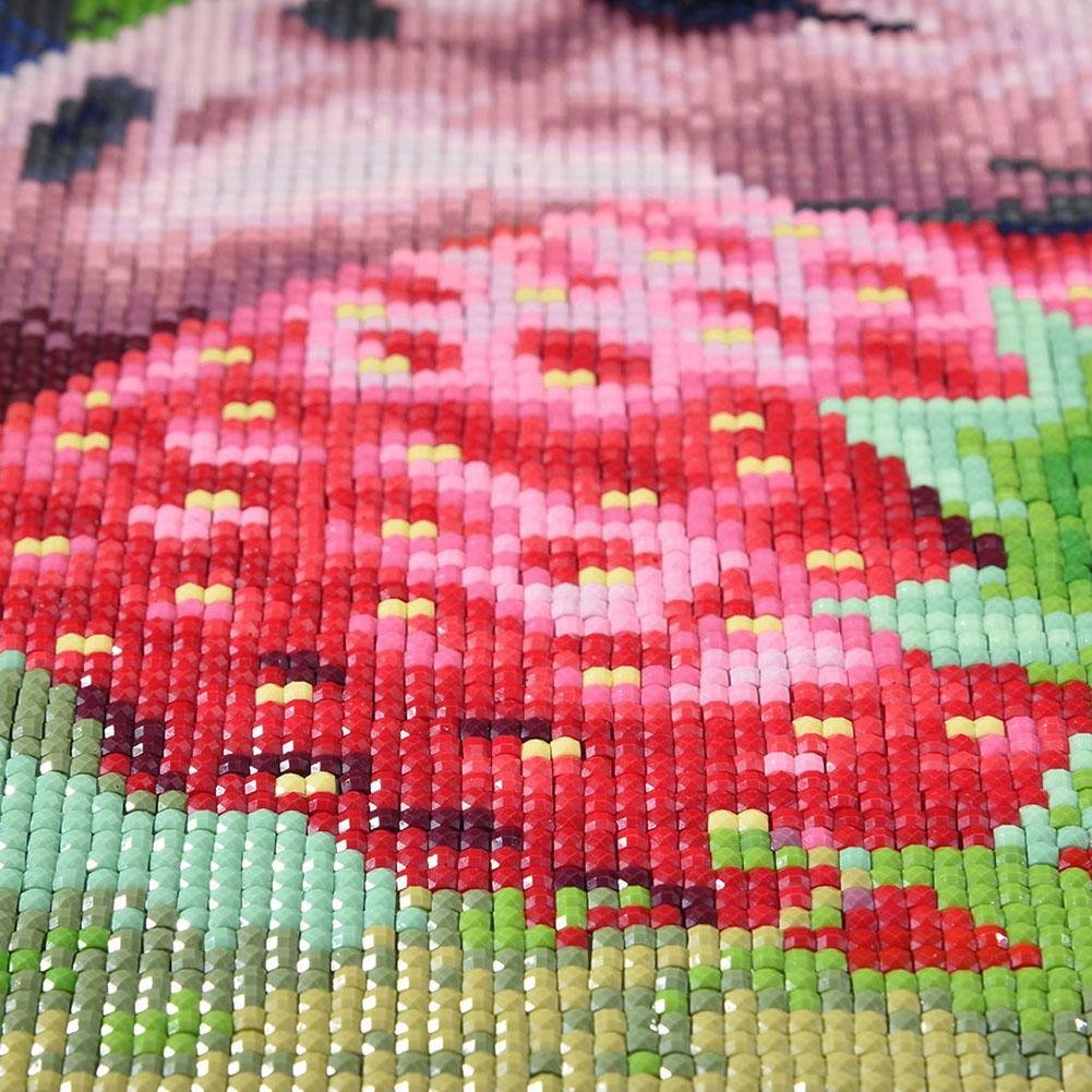 Pintura Diamante - Quadrado Completo - Porco Bonito