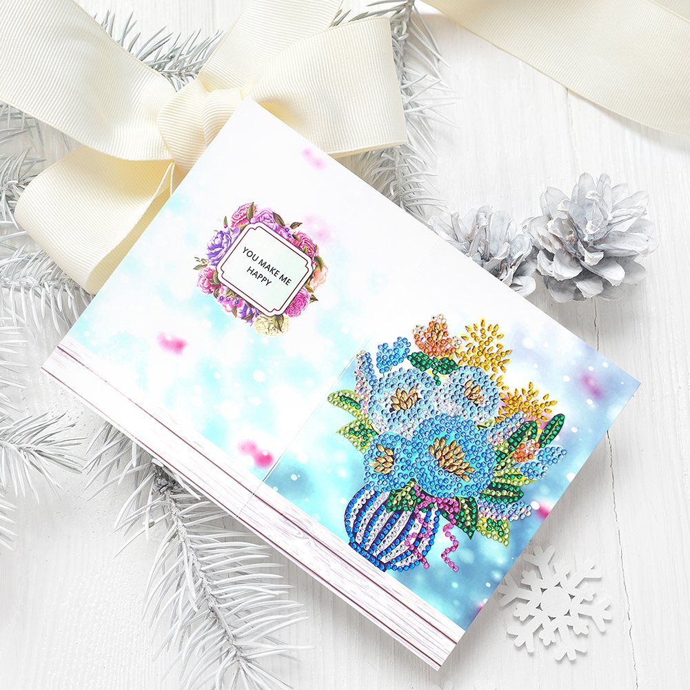 DIY Diamond Painting Greeting Card - Flower