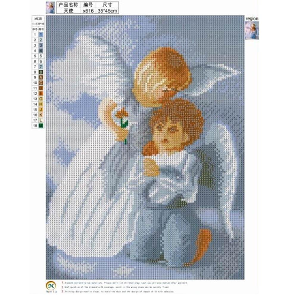 Diamond Painting - Full Round - Cute Angels(35*45cm)