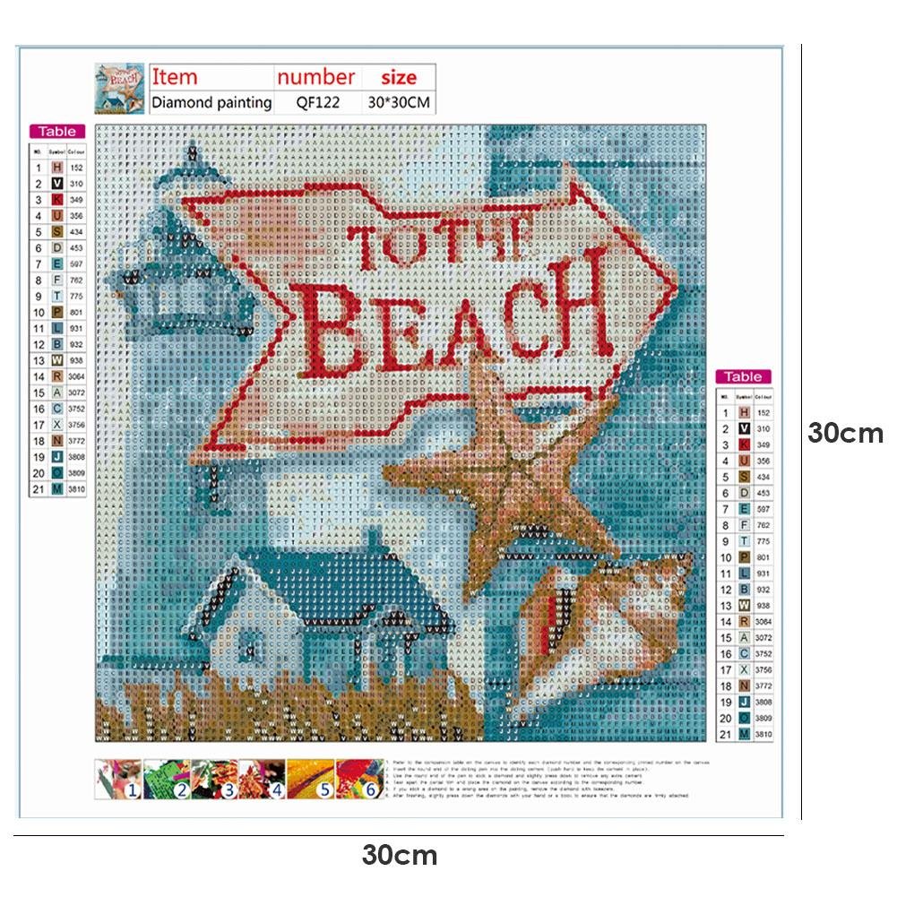 Diamond Painting - Full Round - To The Beach