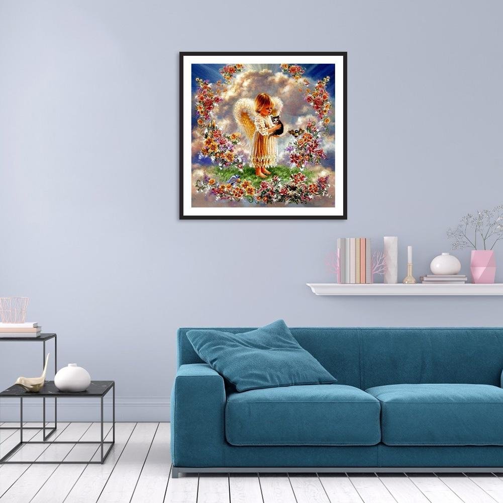 5D DIY Diamond Painting Kit - Full Round - Little Angel B