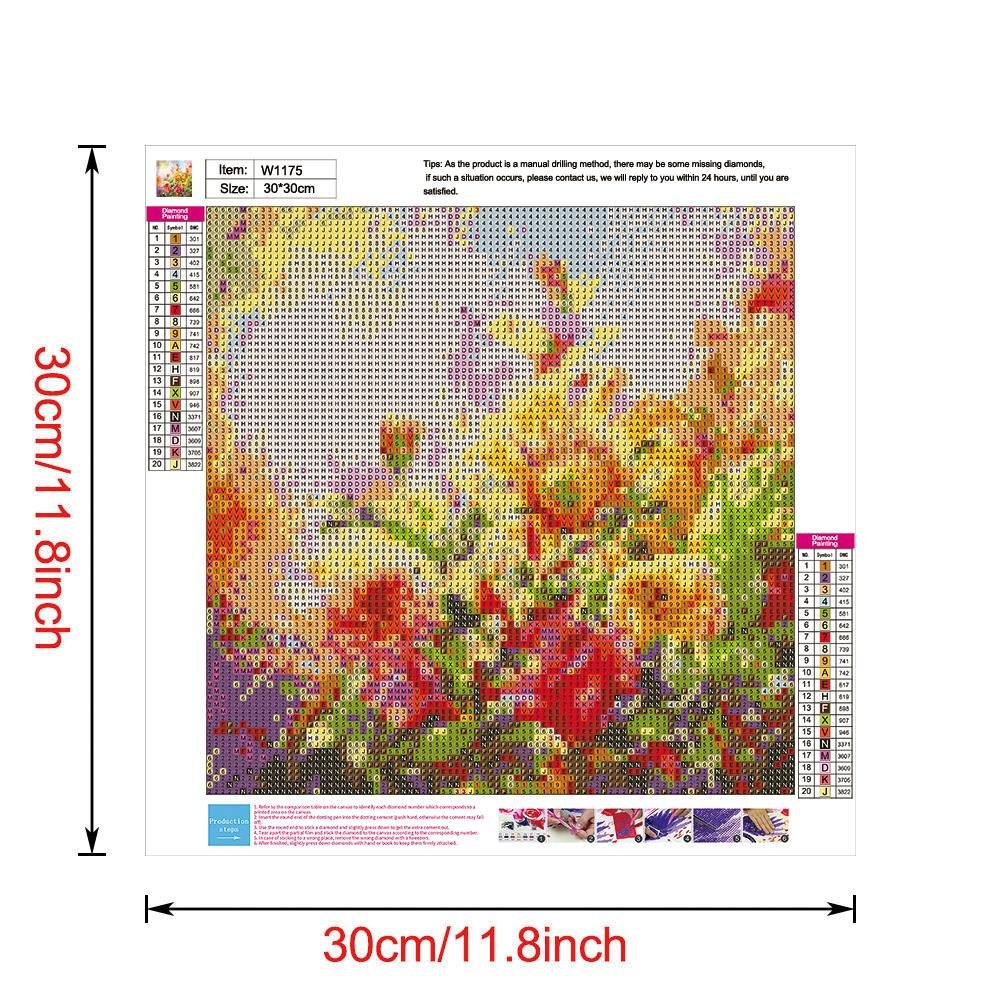 Diamond Painting - Full Round - Beautiful Flowers